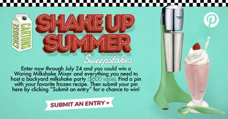 Win a Waring Milkshake Mixer