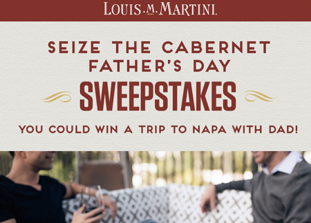 Win a Trip for Two to Napa with Dad