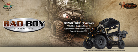 Win a  $14,000 Bad Boy Recoil IS Buggie