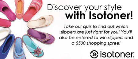 Win Isotoner Slippers and $500 Shopping Spree