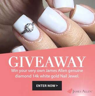Win 1 of 10 Diamond and 14k White Gold Nail Accessory