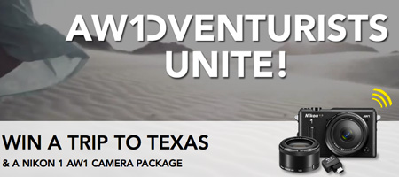 Nikon: Win a Trip to Texas and a Nikon 1 AW1 Camera