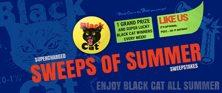 Win Black Cat Firework Prizes
