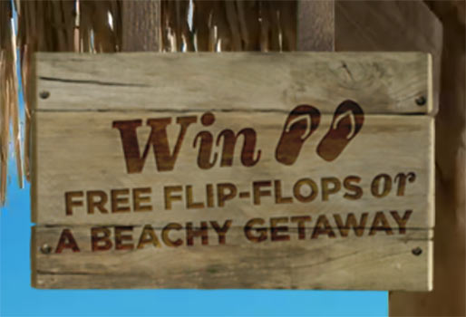 Win a Beach Getaway or Flip-Flops