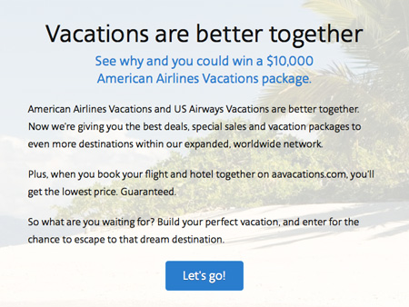 Win a $10,000 American Airlines Package