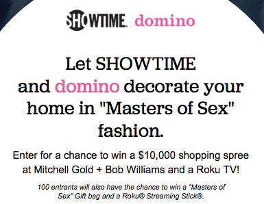 Showtime: Win a $10,000 Shopping Spree