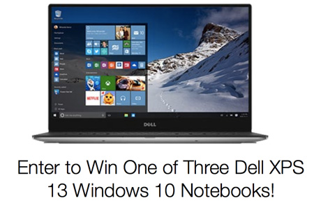 Win 1 of 3 XPS 13 Windows 10 Notebooks