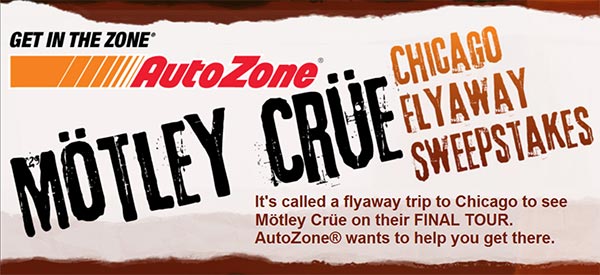Win a Flyaway to see Motley Crue