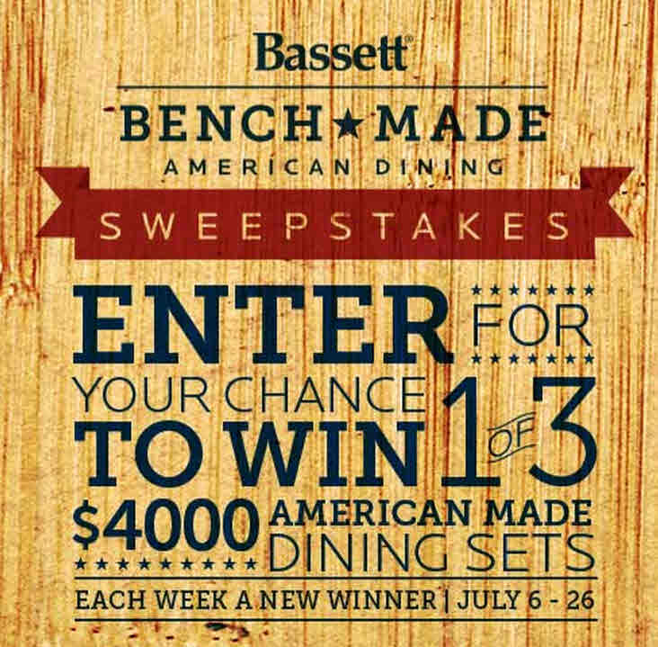 Win 1 of 3 American Made Dining Sets