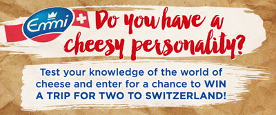 Win a Trip for 2 to Switzerland