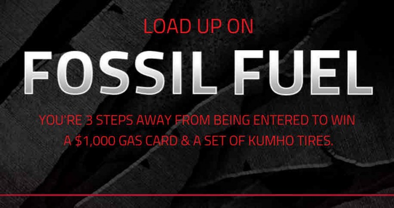 Win $1,000 Gas Card & Kumho Tires