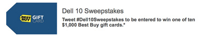 Win 1 of 10 $1,000 Best Buy Gift Cards