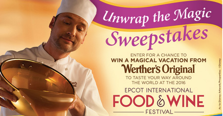 Werther’s: Win a Trip to 2016 Epcot Food & Wine Festival