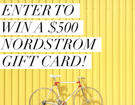 Win a $500 Nordstrom gift card or $500 Cash