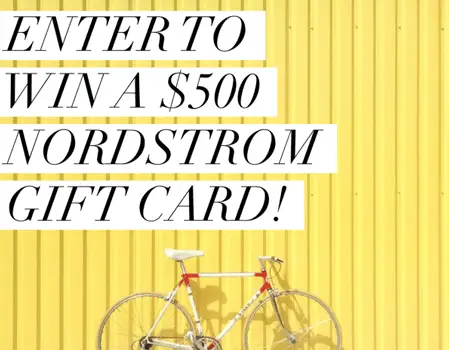 Win a $500 Nordstrom gift card or $500 Cash