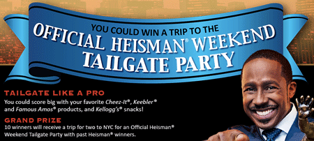 Win a Trip to Heisman Tailgate Party Weekend