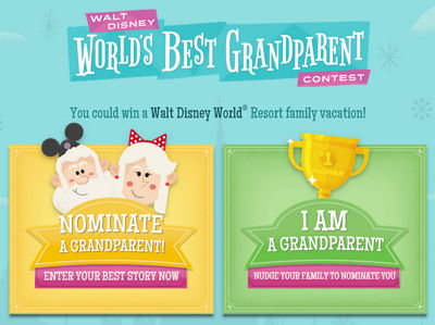 Grandparents: Win a Walt Disney World Vacation