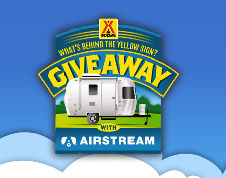 Win a Airstream 16′ Sport, and a $100 KOA Gift Card