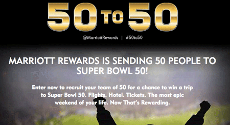 Win Trip for 49 friends to Super Bowl 50 worth $325,000