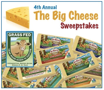 Win One of 52 Blocks of Rumiano Organic Grass Fed Cheese