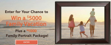 Win a $5,000 Family Vacation and a $1,000 Portrait Package