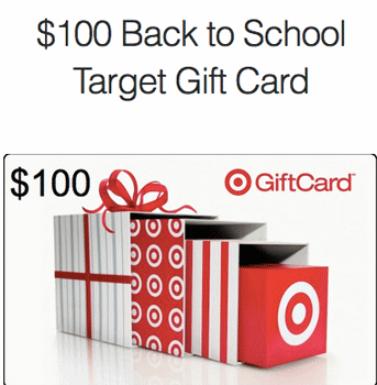 Win $100 Target Back to School Gift Card