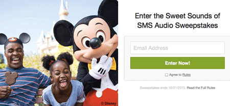SMS Audio: Win a Trip for 4 to Disney World