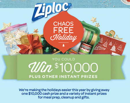 Win a $10,000 cash prize from Ziploc