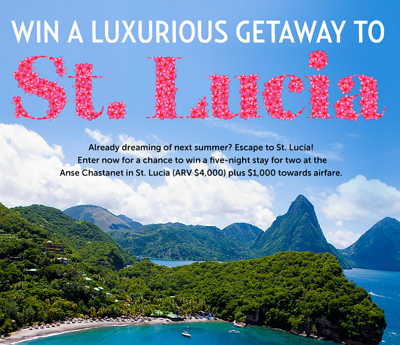Win a Getaway to St. Lucia