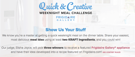 Win a Frigidaire Gallery Appliance of Your Choice