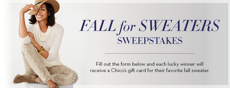 Win a Chic New Cover-Up in Chico’s Fall for Sweaters Sweepstakes