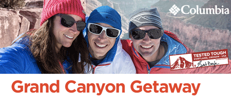 Win a $10,000 Trip for Four to Grand Canyon and Weekly Colombia Jackets
