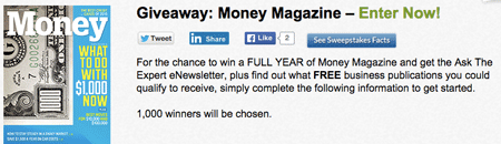 Win a Year of Money Magazine