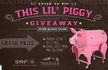 Win a Traeger Lil’ Pig Grill