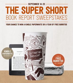 Win a Kindle Paperwhite or Year of Burritos