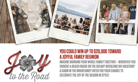 Win $20,000 for a Holiday Family Reunion