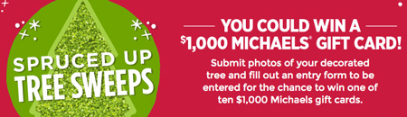 Win 1 of 10 $1,000 Michaels Gift Cards