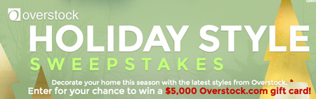 Win a $5,000 Overstock.com Gift Card