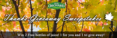 Win Free Bottles of Old Orchard Juice