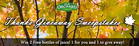 Win Free Bottles of Old Orchard Juice