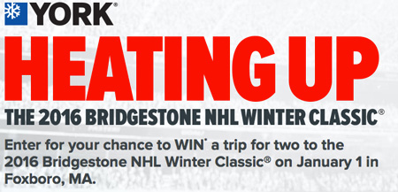 Win a Trip to the 2016 Bridgestone NHL Winter Classic