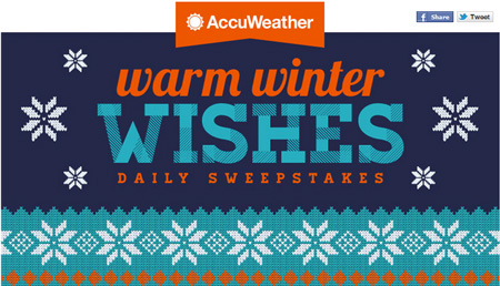 Win $1,000 Visa Gift Cards from AccuWeather