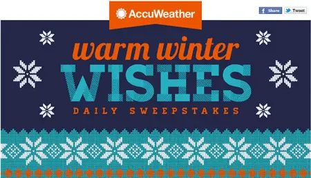 Win $1,000 Visa Gift Cards from AccuWeather