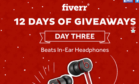 Win Daily Prizes from Fiverr