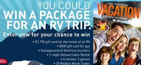 Win a RV Rental from Redbox