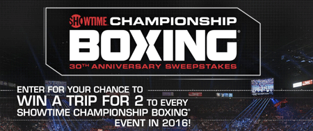 Win Tickets to Every Showtime Championship Boxing Event in 2016