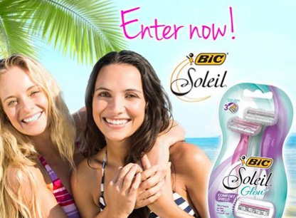 Win a Trip for 2 to Miami, FL and BIC Soleil Glow Razors