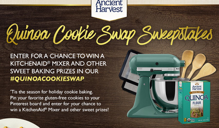 Win a KitchenAid Stand Mixer from Ancient Harvest