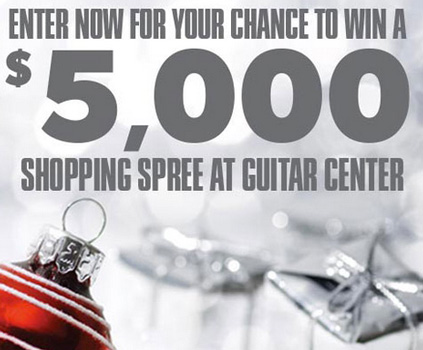Win a $5,000 Guitar Center Shopping Spree