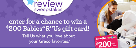 Win 1 of 10 $200 BabiesRUs Gift Cards